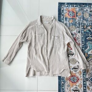 Zara 100% Cotton Button Down